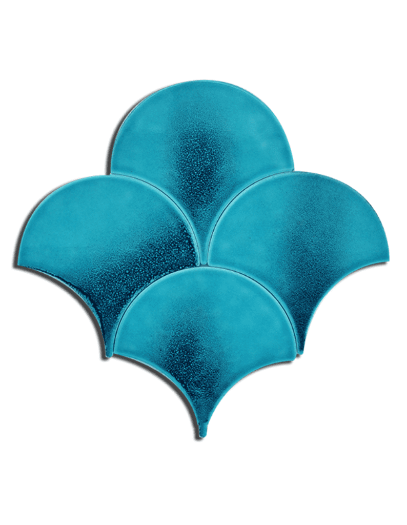 Balık Pulu Seramik-03 - 17x17 Turkuaz Efekti Balık Pulu Seramik Doku Seramik